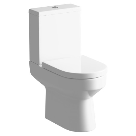 Palermo Closed Coupled Open Back Toilet & Soft Close Seat
