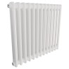 Korona 2 Column White Horizontal Radiators & Floor Mounts