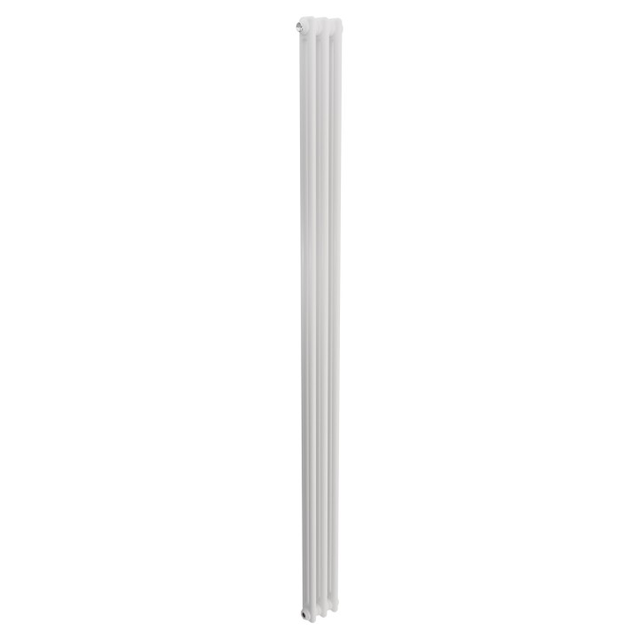 Korona 2 Column White Vertical Radiators & Floor Mounts