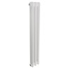 Korona 2 Column White Horizontal Radiators & Floor Mounts