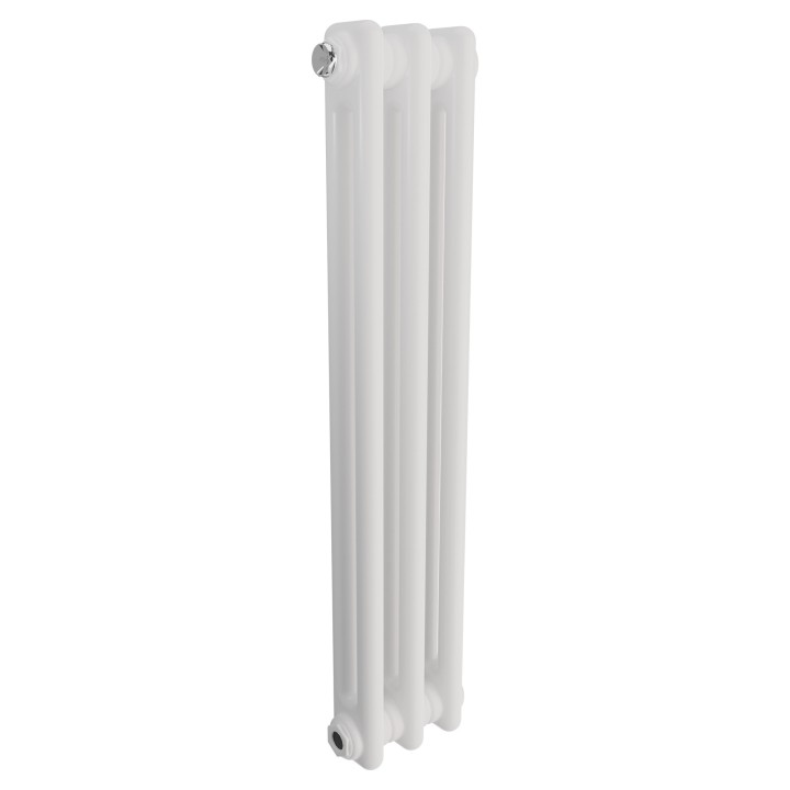 Korona 2 Column White Horizontal Radiators & Floor Mounts