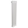 Korona 2 Column White Horizontal Radiators & Floor Mounts