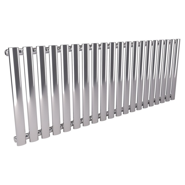 1380mm (w) x 500mm (h) Brecon Chrome Horizontal Radiator