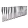1380mm (w) x 500mm (h) Brecon Chrome Horizontal Radiator