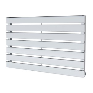 850mm (w) x 516mm (h) Corwen Chrome Flat Panel Horizontal Radiator (7 Sections)