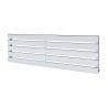 1250mm (w) x 360mm (h) Corwen Chrome Horizontal Radiator