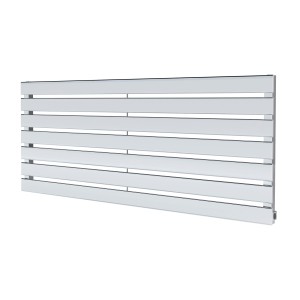 1250mm (w) x 516mm (h) Corwen Chrome Flat Panel Horizontal Radiator (7 Sections)