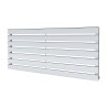1250mm (w) x 516mm (h) Corwen Chrome Horizontal Radiator