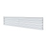 1850mm (w) x 360mm (h) Corwen Chrome Horizontal Radiator