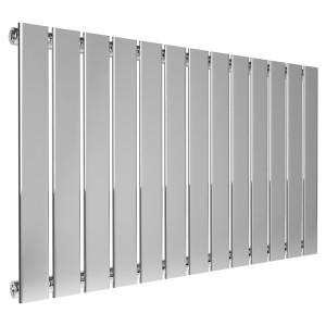 1000mm (w) x 600mm (h) Luna Chrome Radiator Horizontal Flat Panel (13 Sections)