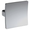 Square Dished Knob Handle - Chrome