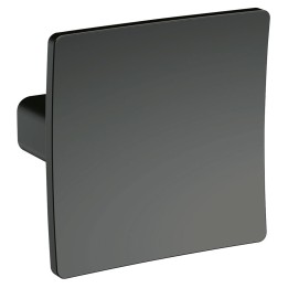 Square Dished Knob Handle - Brushed Pewter