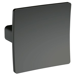 Square Dished Knob Handle - Brushed Pewter