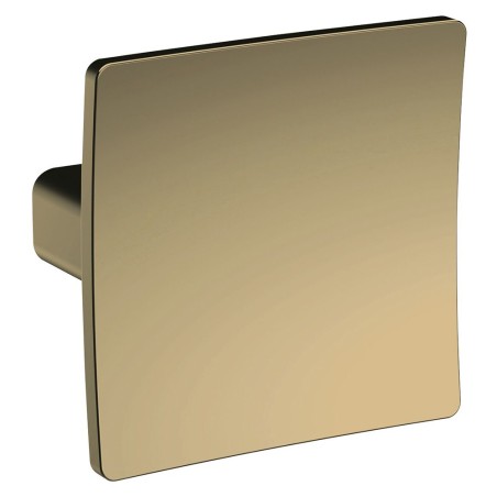 Square Dished Knob Handle - Brushed Brass