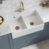 Fireclay Butler Sink  with Stepped Weir & Overflows 795mm(w) x 500mm(d) x 220mm(h)