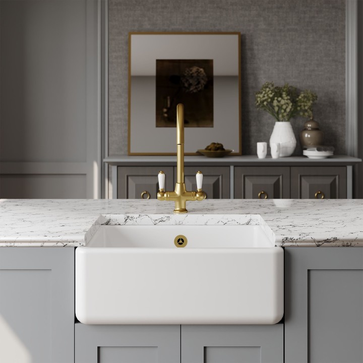 Traditional Fireclay Butler Sink 595mm(w) x 450mm(d) x 220mm(h)