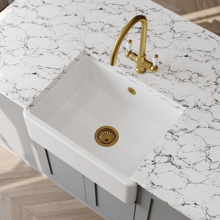 Traditional Fireclay Butler Sink 595mm(w) x 450mm(d) x 220mm(h)