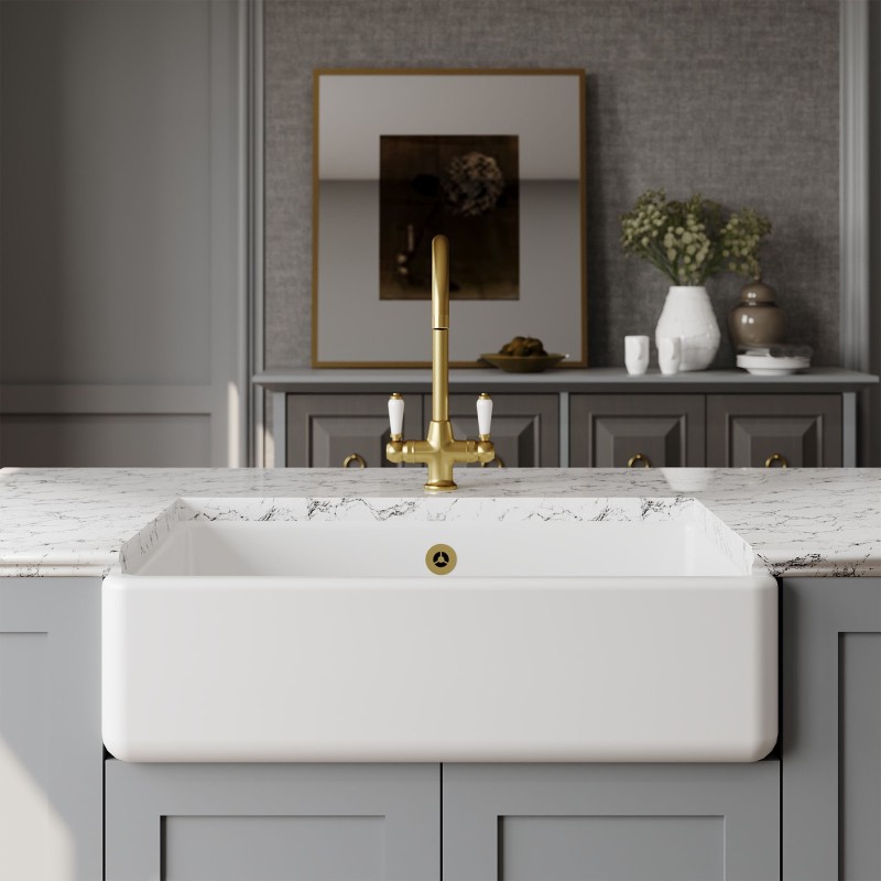 Traditional Fireclay Butler Sink 795mm(w) x 500mm(d) x 220mm(h)