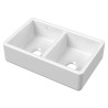Traditional Fireclay Double Bowl Butler Sink 795mm(w) x 500mm(d) x 220mm(h)
