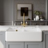 Traditional Fireclay Double Bowl Butler Sink 795mm(w) x 500mm(d) x 220mm(h)
