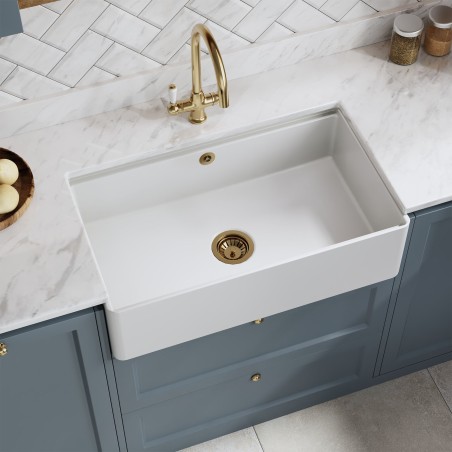 Fireclay Butler Sink  with Ledge 795mm(w) x 460mm(d) x 220mm(h)