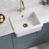 Fireclay Butler Over Mount Sink with Overflow 595mm(w) x 460mm(d) x 200mm(h)