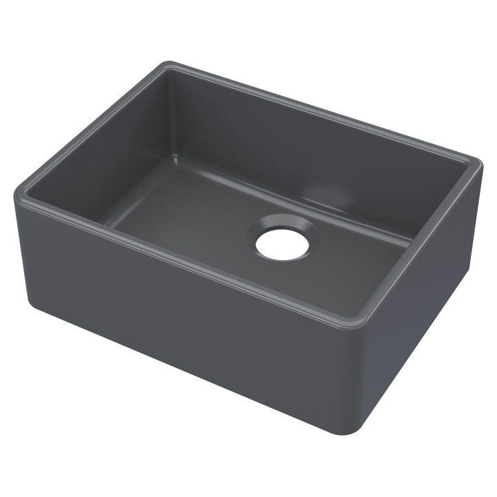 Black Fireclay Butler Sink 595mm(w) x 450mm(d) x 220mm(h)