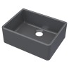 Black Fireclay Butler Sink 595mm(w) x 450mm(d) x 220mm(h)