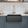 Black Fireclay Butler Sink 595mm(w) x 450mm(d) x 220mm(h)
