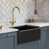 Black Fireclay Butler Sink 595mm(w) x 450mm(d) x 220mm(h)