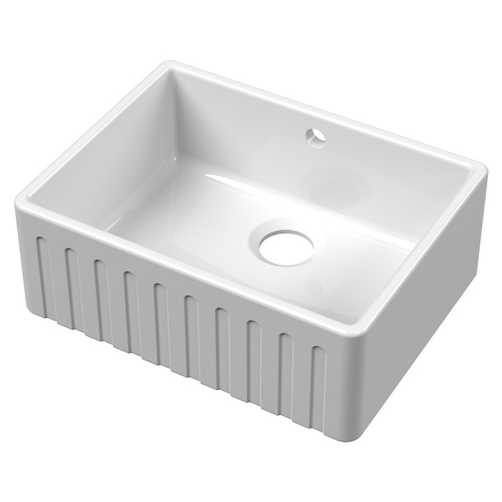 Fluted Fireclay Butler Sink 595mm(w) x 450mm(d) x 220mm(h)