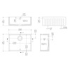 Fluted Fireclay Butler Sink 595mm(w) x 450mm(d) x 220mm(h)