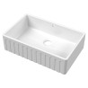 Fluted Fireclay Butler Sink 795mm(w) x 500mm(d) x 220mm(h)