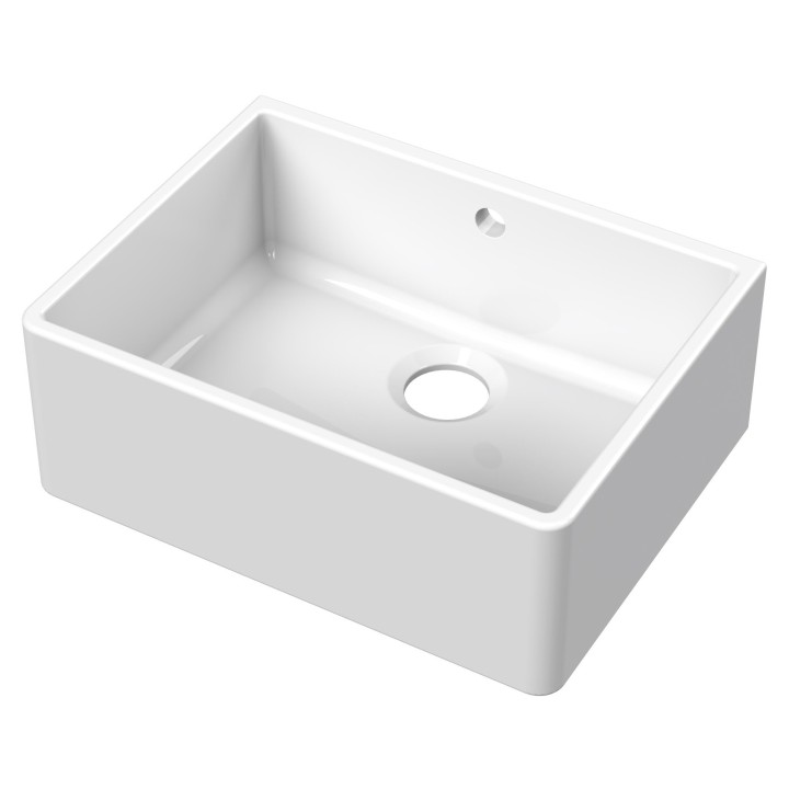 Fireclay Butler Sink Square Back 595mm(w) x 450mm(d) x 220mm(h)