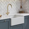 Fireclay Butler Sink Square Back 595mm(w) x 450mm(d) x 220mm(h)