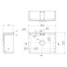 Fireclay Belfast Sink 595mm(w) x 450mm(d) x 220mm(h)