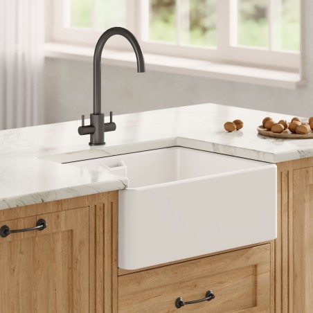 Fireclay Belfast Sink 595mm(w) x 450mm(d) x 220mm(h)