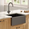 Black Fireclay Belfast Sink 595mm(w) x 455mm(d) x 254mm(h)