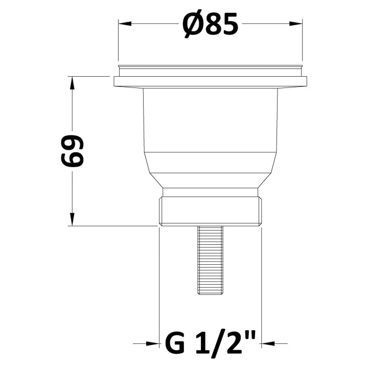 Mini Basket Strainer Waste