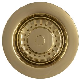 TOP-FIX Kitchen Strainer without Overflow - Brushed Brass