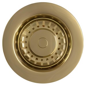 TOP-FIX Kitchen Strainer without Overflow - Brushed Brass