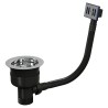 TOP-FIX Kitchen Strainer with Overflow - Chrome