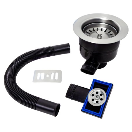 TOP-FIX Kitchen Strainer with Overflow - Chrome