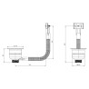 TOP-FIX Kitchen Strainer with Overflow - Chrome