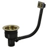 TOP-FIX Kitchen Strainer with Overflow - Brushed Brass