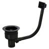 TOP-FIX Kitchen Strainer with Overflow - Black