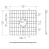 Kitchen Double Bowl Wire Grid - 2 pack