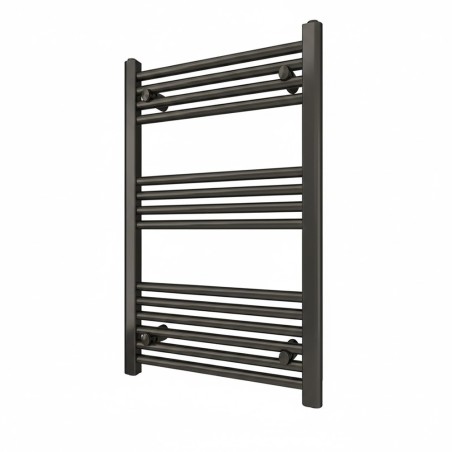 500mm  x 800mm  Straight Gunmetal Heated Bathroom Towel Rail