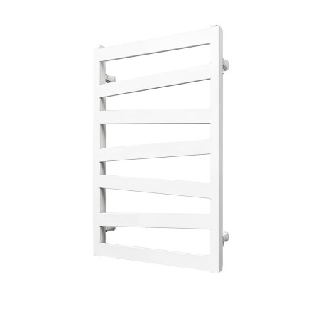 500mm (w) x 800mm (h) Lattice White Flat Panel Towel Rail Radiator