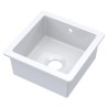 Fireclay Undermount Sink with Overflow 457mm(w) x 457mm(d) x 203mm(h)